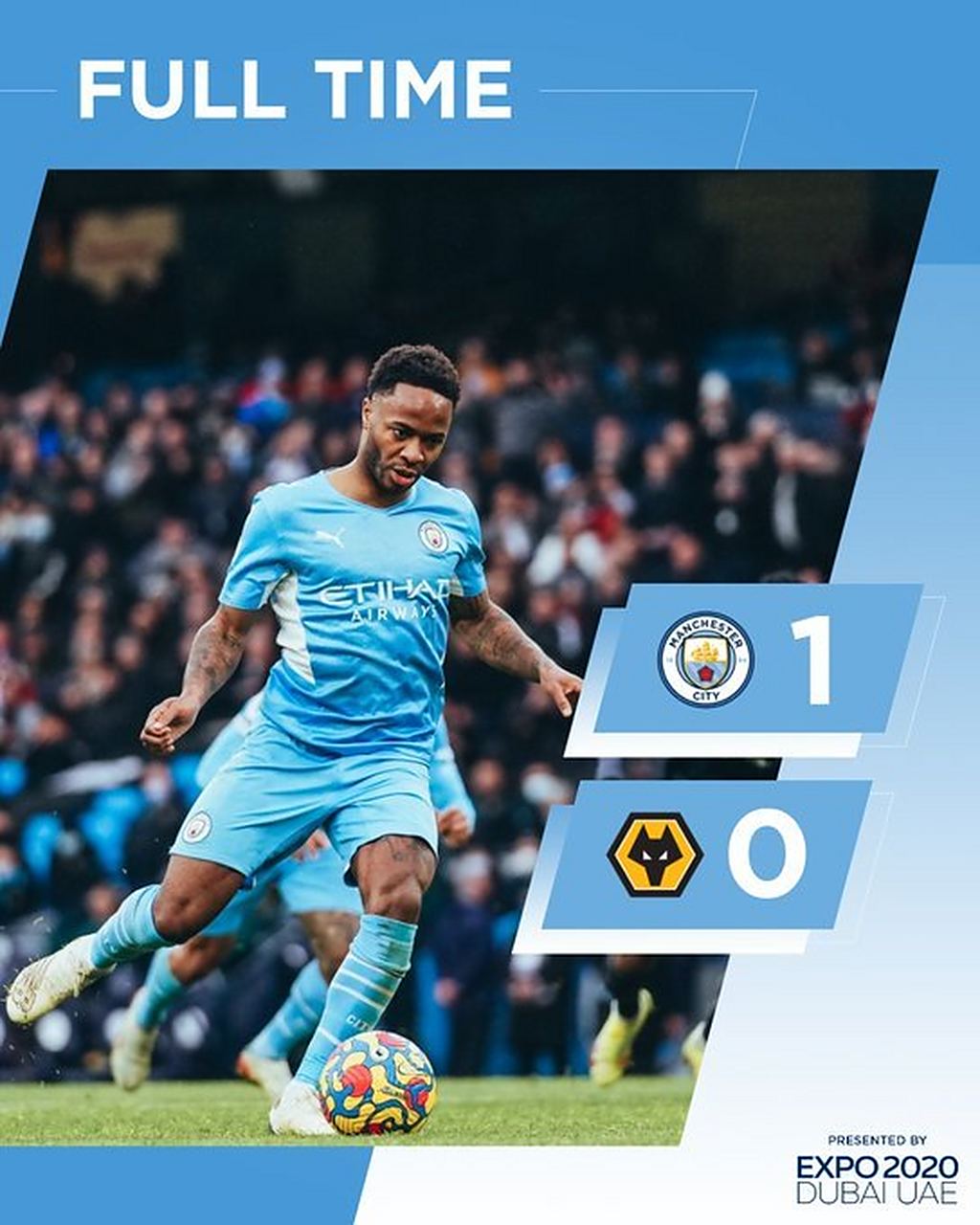 曼城主场击败曼联，斯特林传射助球队夺冠